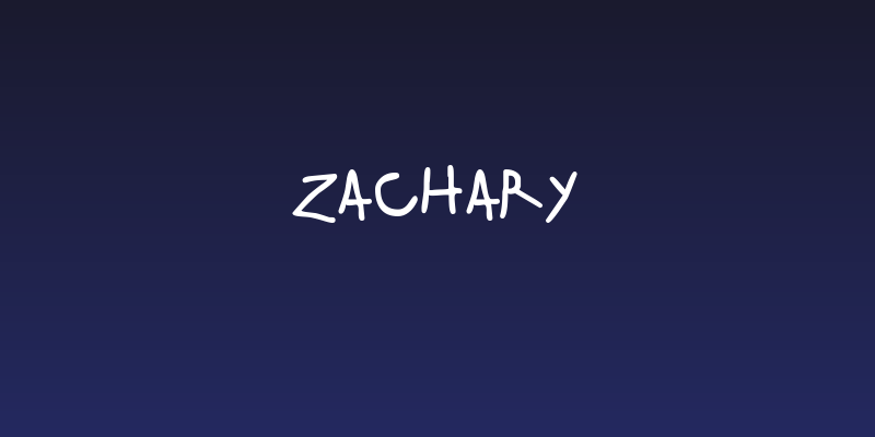 Zachary Social Header