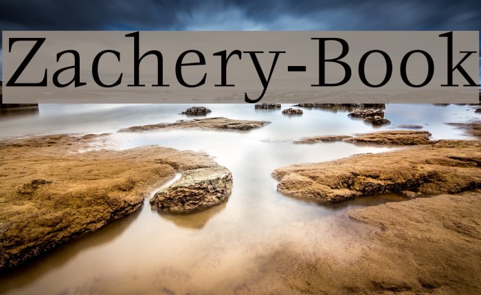 Zachery-Book フォント examples