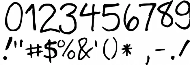 Zack and Sarah Schriftart Anderer Schreiben