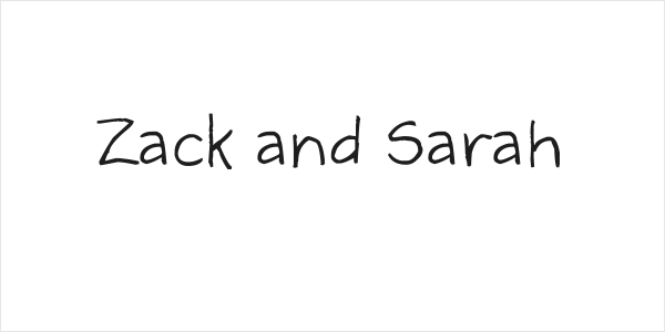 Zack and Sarah Logo