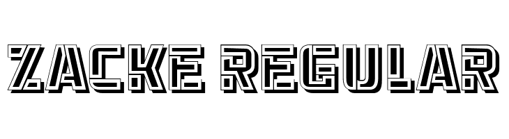 Zacke Regular  Fuentes Gratis Descargar