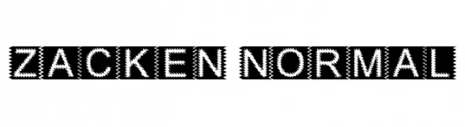 Zacken Normal  Frei Schriftart Herunterladen