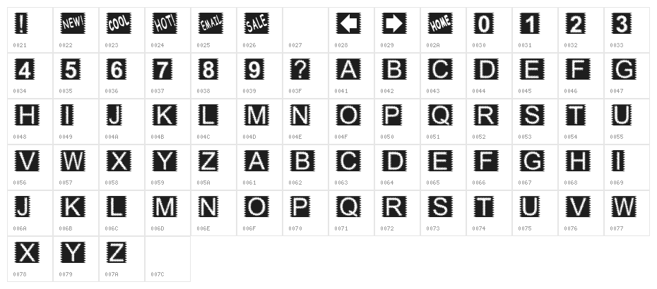 Zacken Normal Character Map