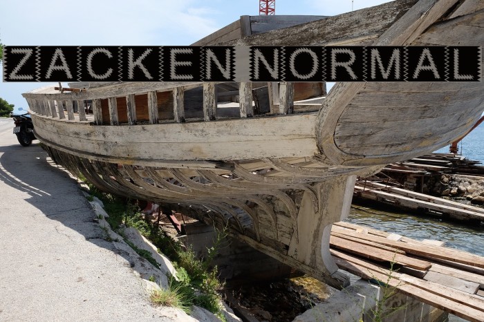 Zacken Normal Font examples
