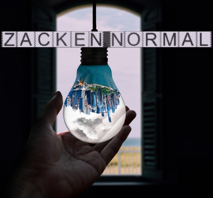 Zacken Normal Font examples