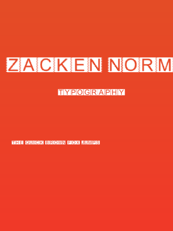 Zacken Normal Poster