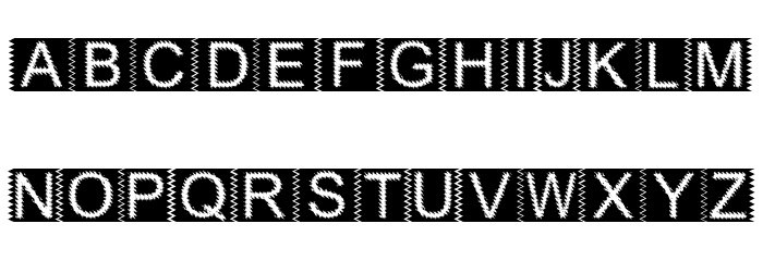 Zacken Normal Font LOWERCASE