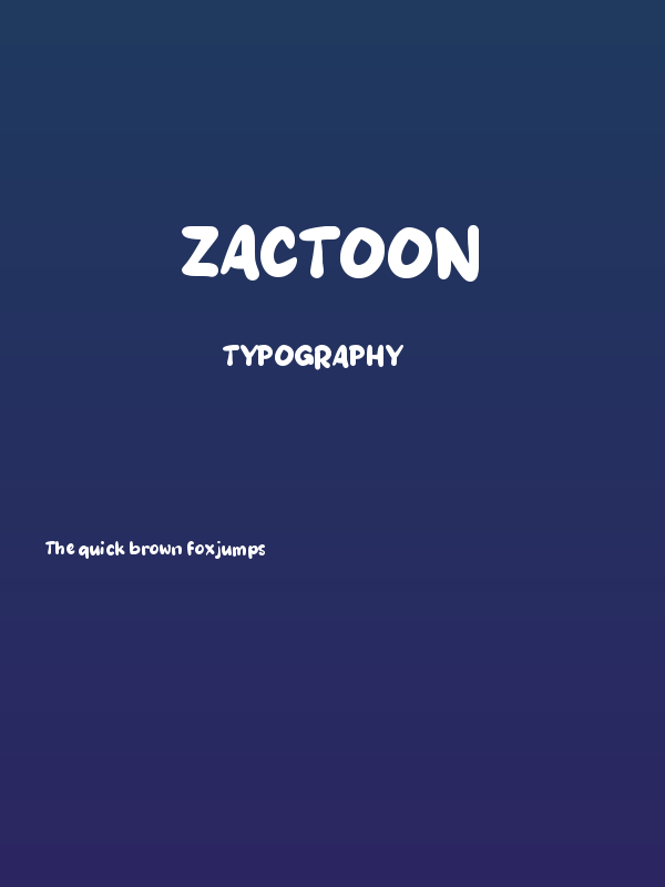 Zactoon Poster