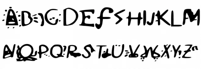 Zadegto Font Litere mari