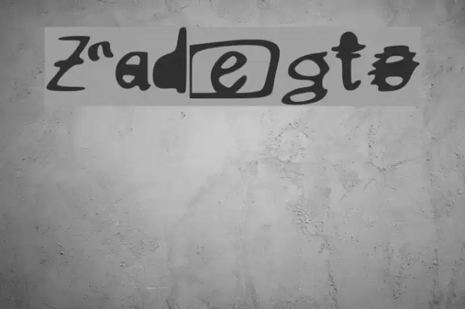 Zadegto Font examples