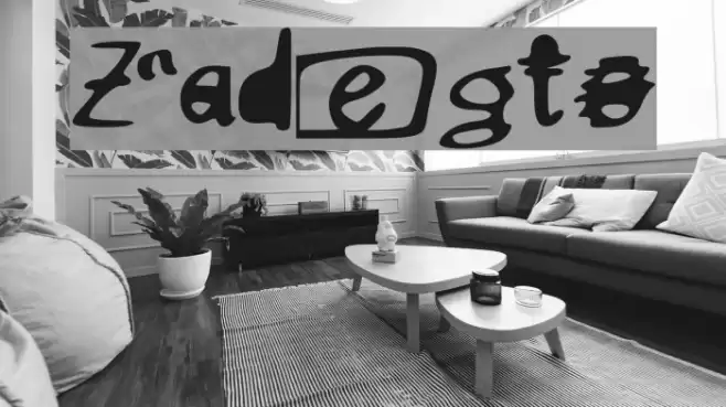 Zadegto Font examples