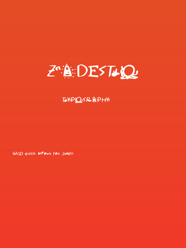 Zadegto Poster
