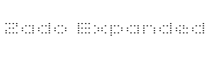 Zado Expanded Font