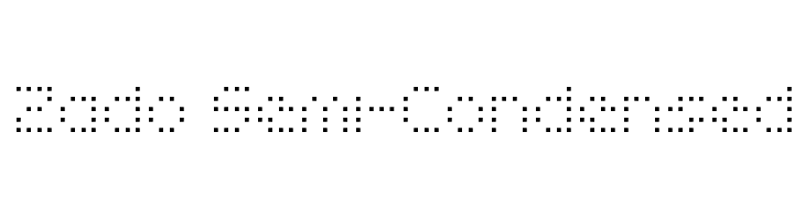 Zado Semi-Condensed Font