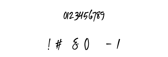 ZaforraPersonalUse-Regular Font OTHER CHARS