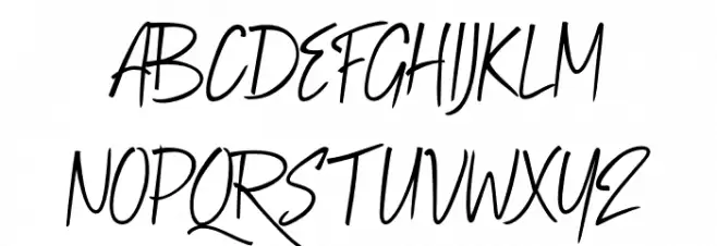 ZaforraPersonalUse-Regular 字体 大写