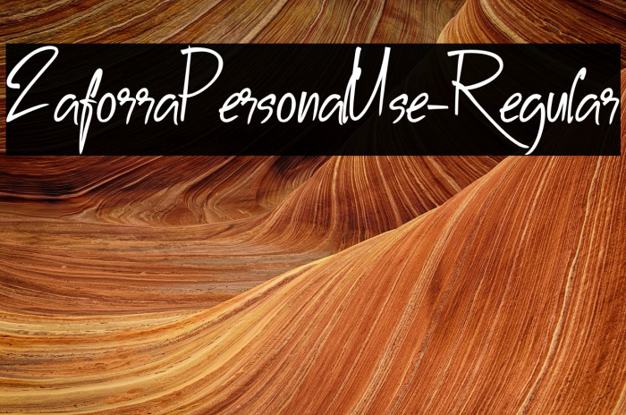 ZaforraPersonalUse-Regular Example 3