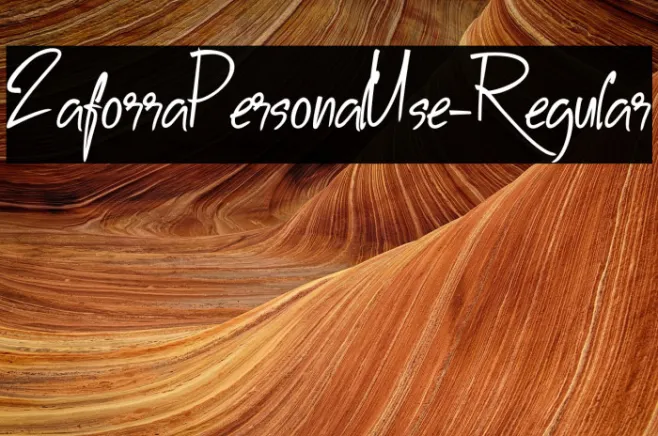 ZaforraPersonalUse-Regular Example 3