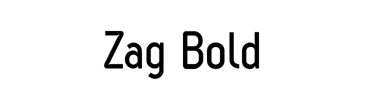 Zag Bold  नि: शुल्क फ़ॉन्ट्स डाउनलोड
