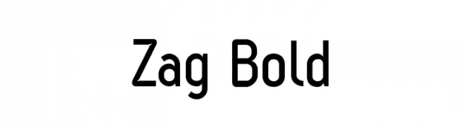 Zag Bold  Frei Schriftart Herunterladen