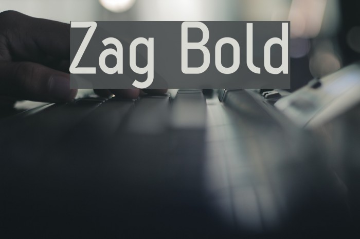Zag Bold Font examples