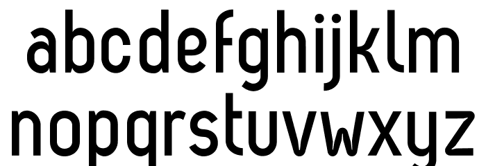 Zag Bold Font LOWERCASE