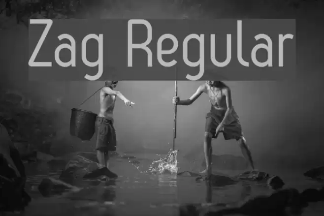 Zag Regular Font examples