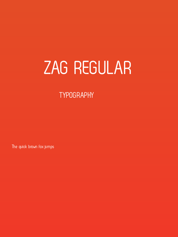 Zag Regular Poster