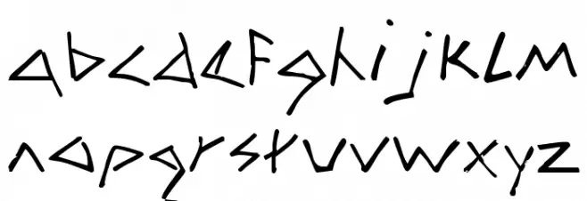 Zag Schriftart Groß