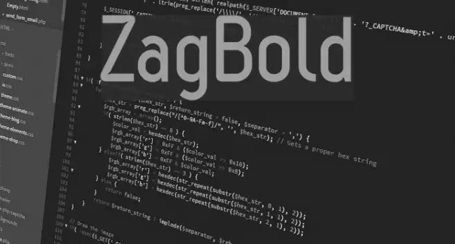ZagBold Font examples