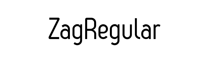 ZagRegular फ़ॉन्ट