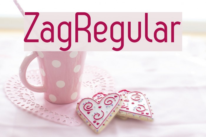 ZagRegular Font examples