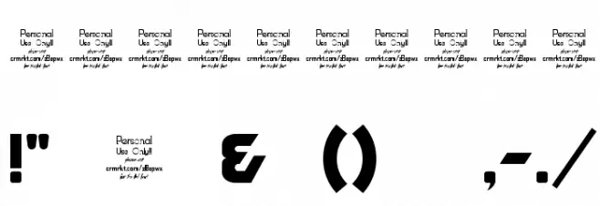 Zagga Personal Use Regular Schriftart Anderer Schreiben