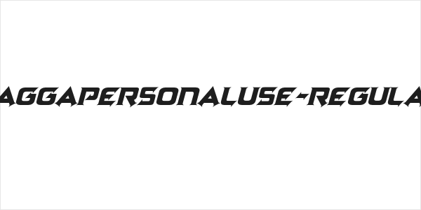 ZaggaPersonalUse-Regular Logo