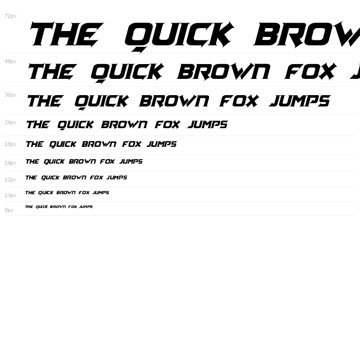 ZaggaPersonalUse-Regular Waterfall