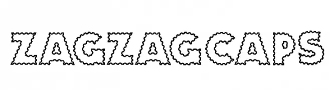 ZagzagCaps  Frei Schriftart Herunterladen