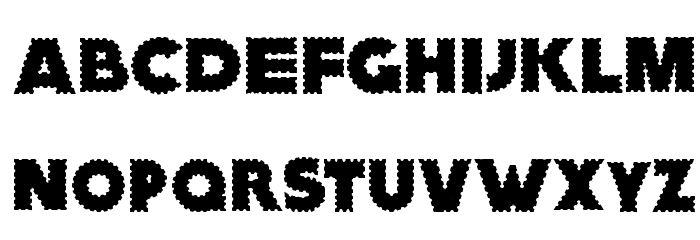 ZagzagGoosePimples Font LOWERCASE