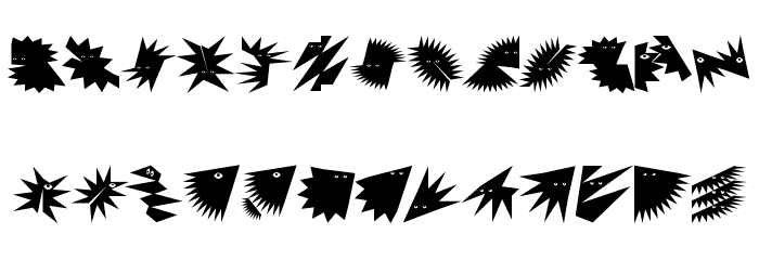 ZagzagHeads Font LOWERCASE