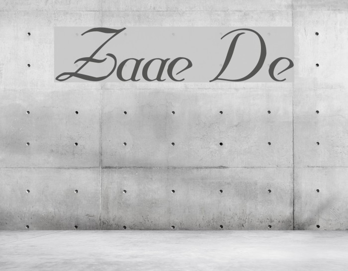 Zahariel Demo Font examples