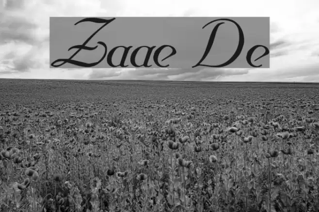 Zahariel Demo Font examples