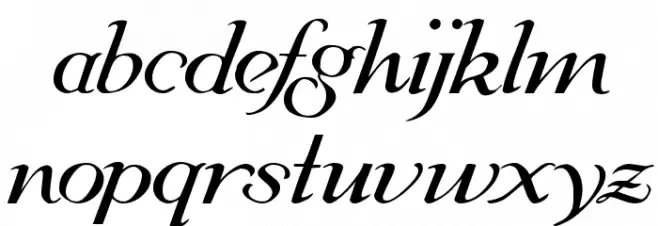 Zahariel Demo Font LOWERCASE