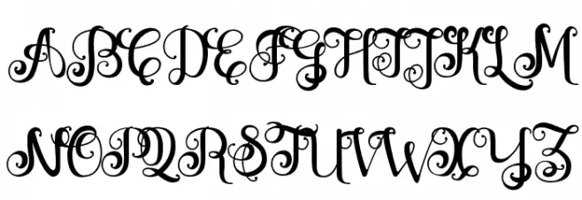Zahiya Font Litere mari
