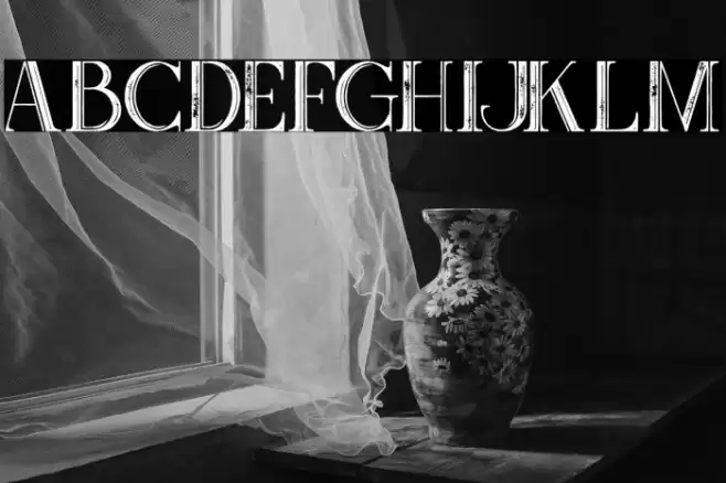 Zahra Inline Grunge Font examples