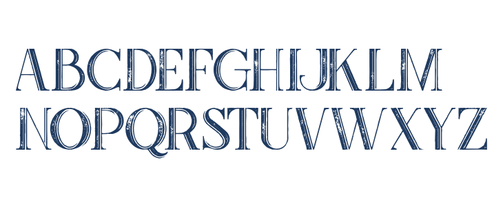 Zahra Inline Grunge Lowercase