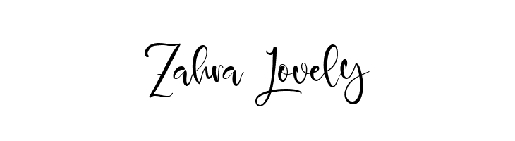 Zahra Lovely  フリーフォントのダウンロード