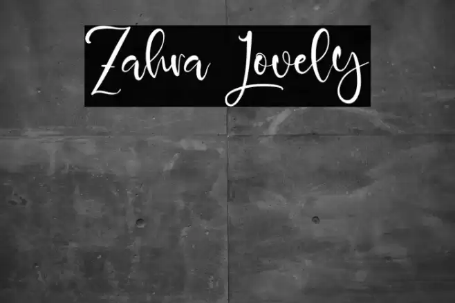 Zahra Lovely Font examples