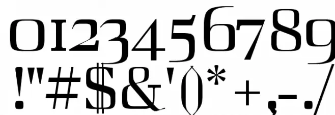 Zahra Regular Font OTHER CHARS