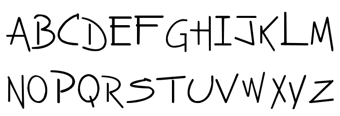 Zahstrology Font LOWERCASE