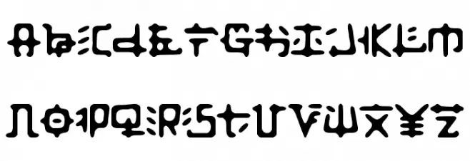 Zaibatsu フォント 小文字