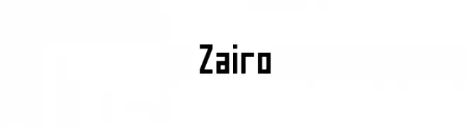 Zairo  免费字体下载